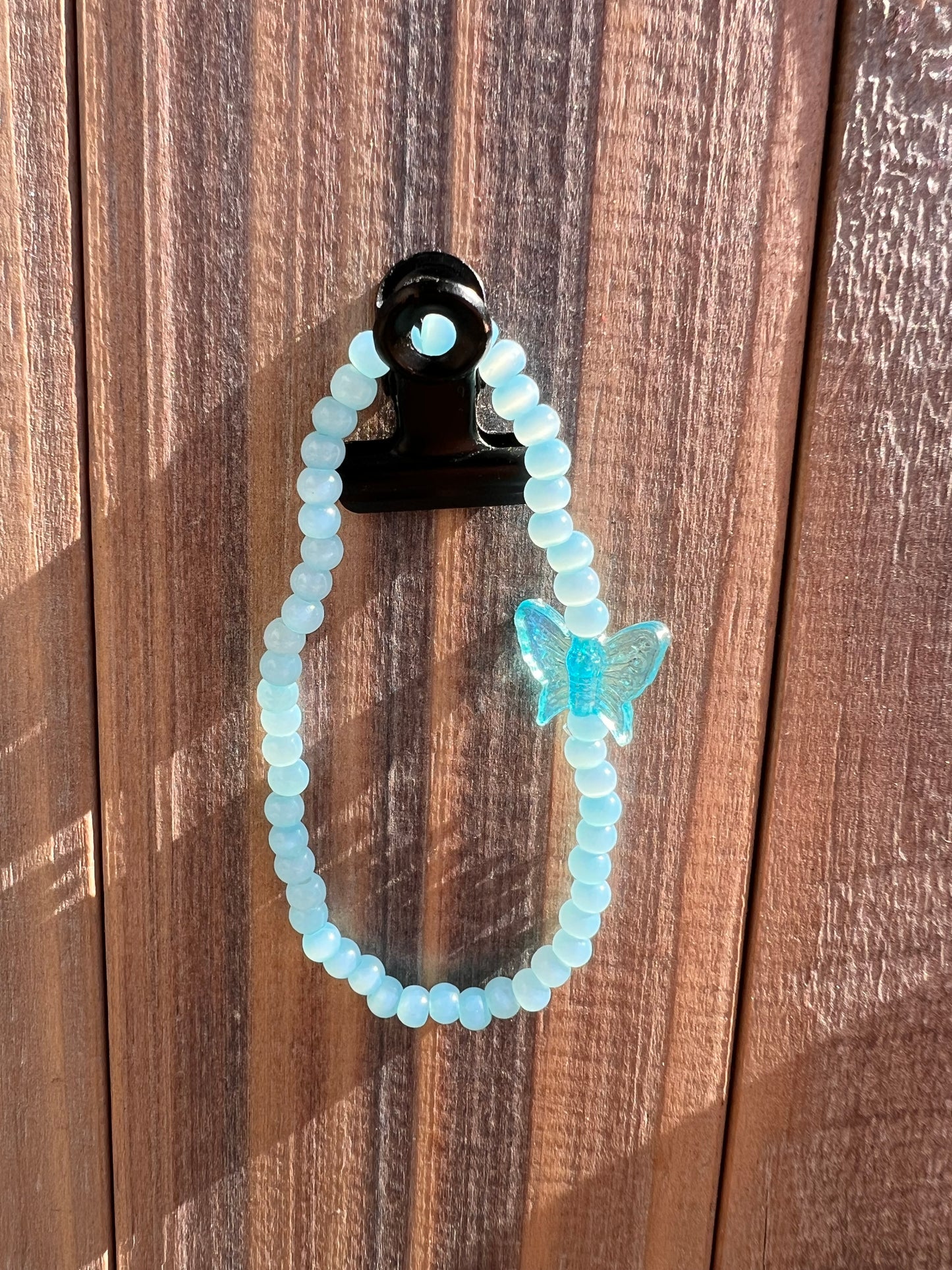 Blue butterfly charm