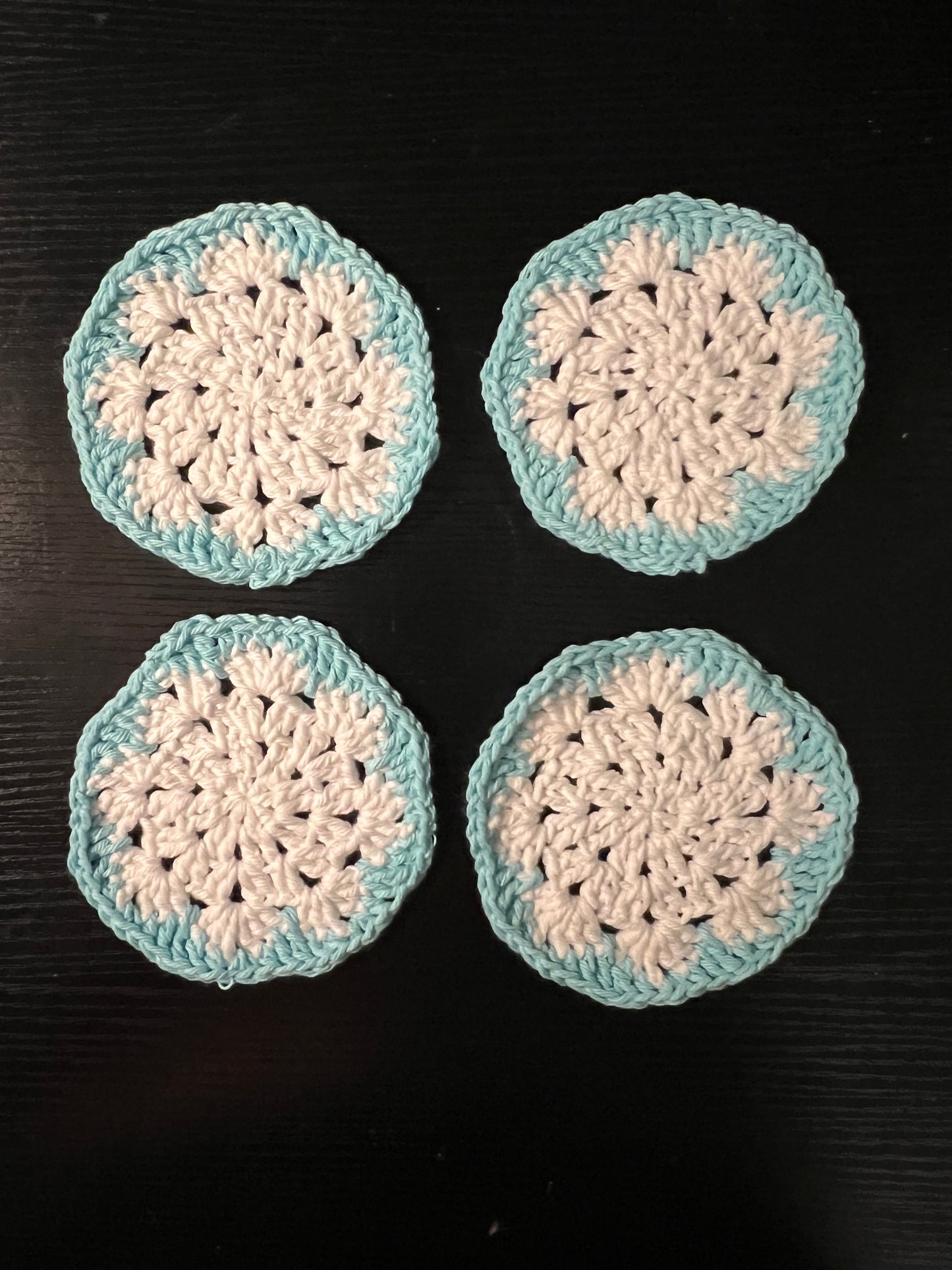 Snowflake coasters