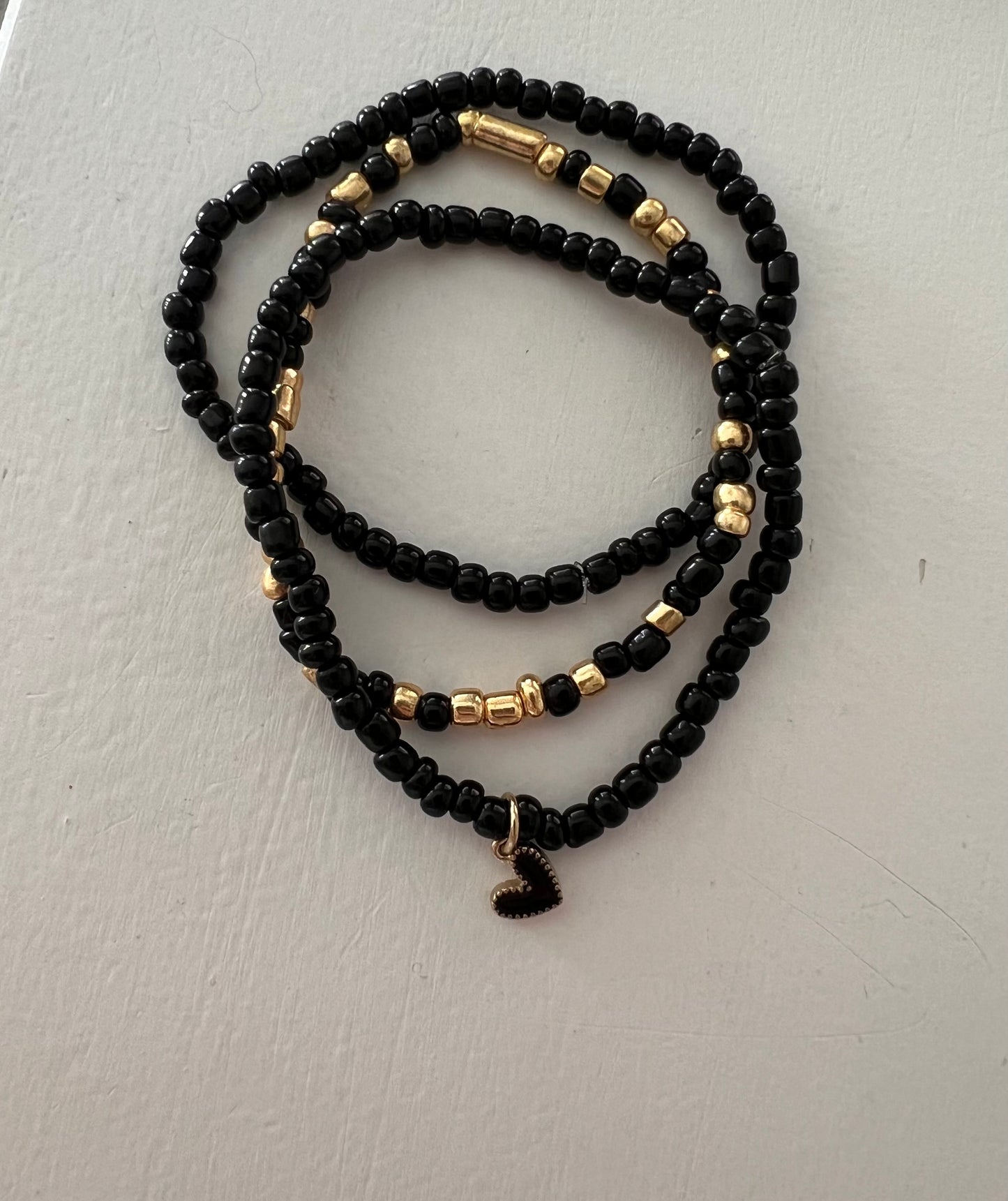 Black Heart Charm set