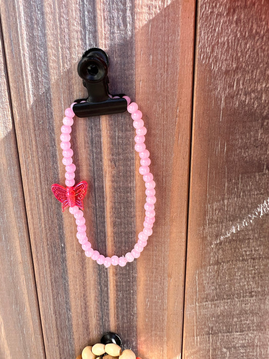 Pink Butterfly Charm