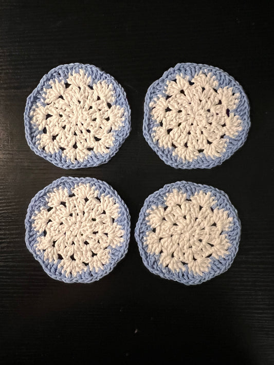 Snowflake coasters
