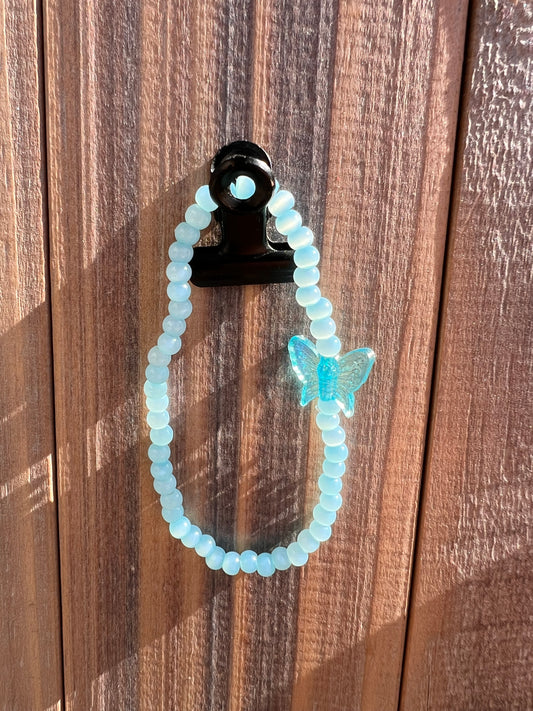 Blue butterfly charm