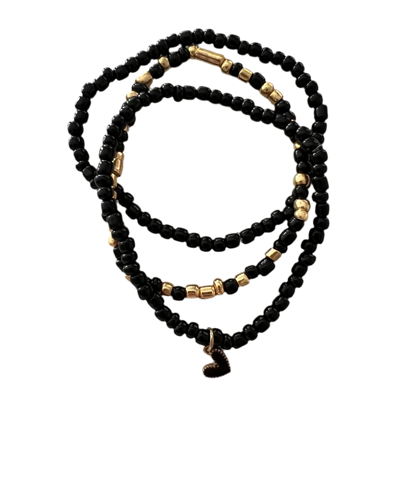 Black Heart Charm set