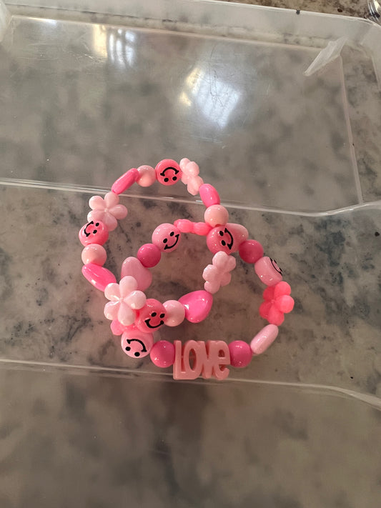 Kid’s pink smile bracelet